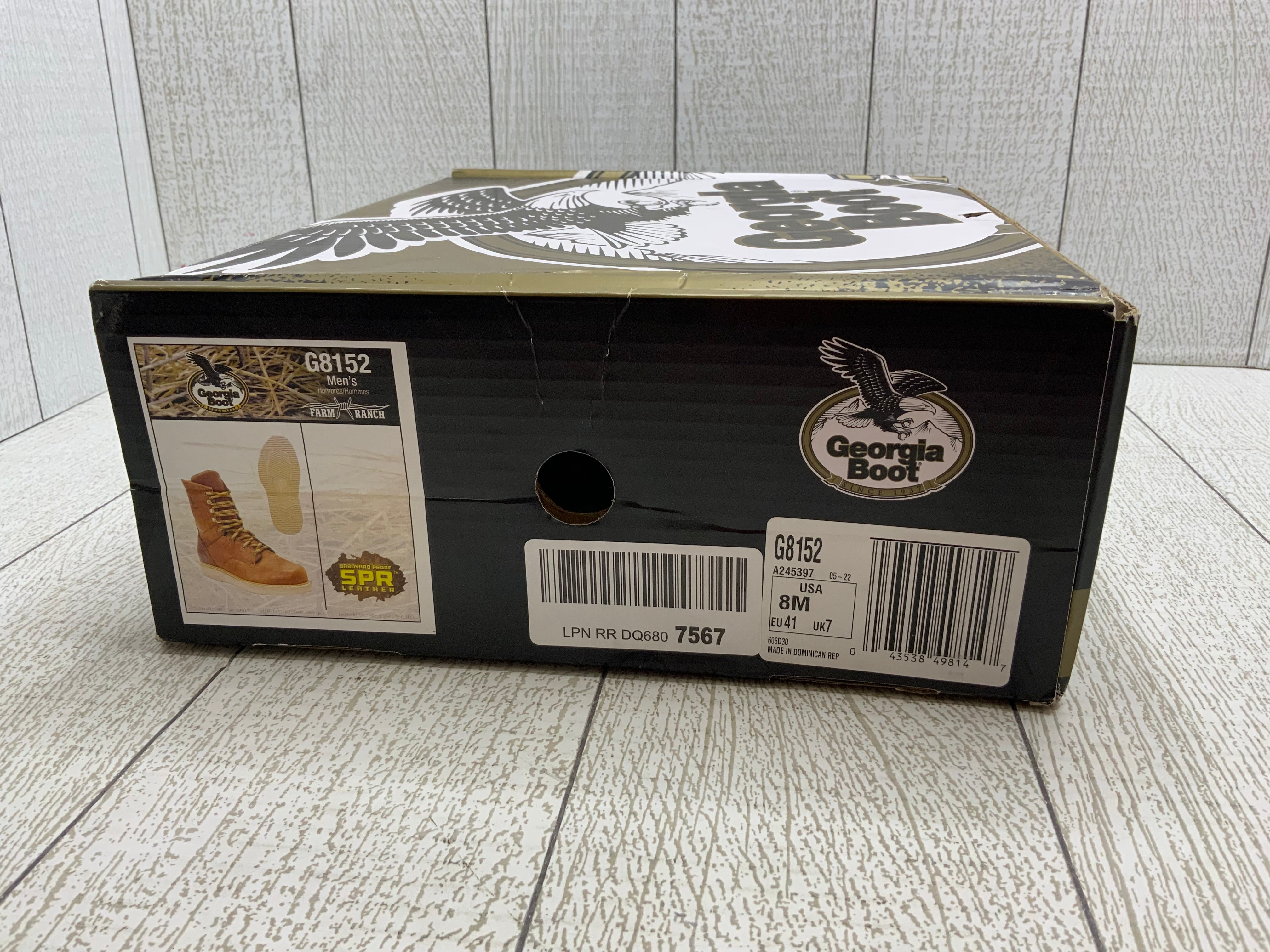 Georgia Boot Men's G8152 8" Wedge Boot **Size 8** (8041565913326)